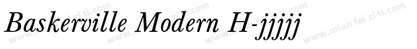 Baskerville Modern H字体转换